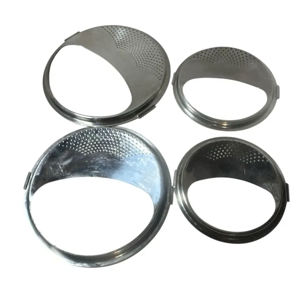 Lock and Drain Stainless Steel Strainer Insert Lids Set Of 5